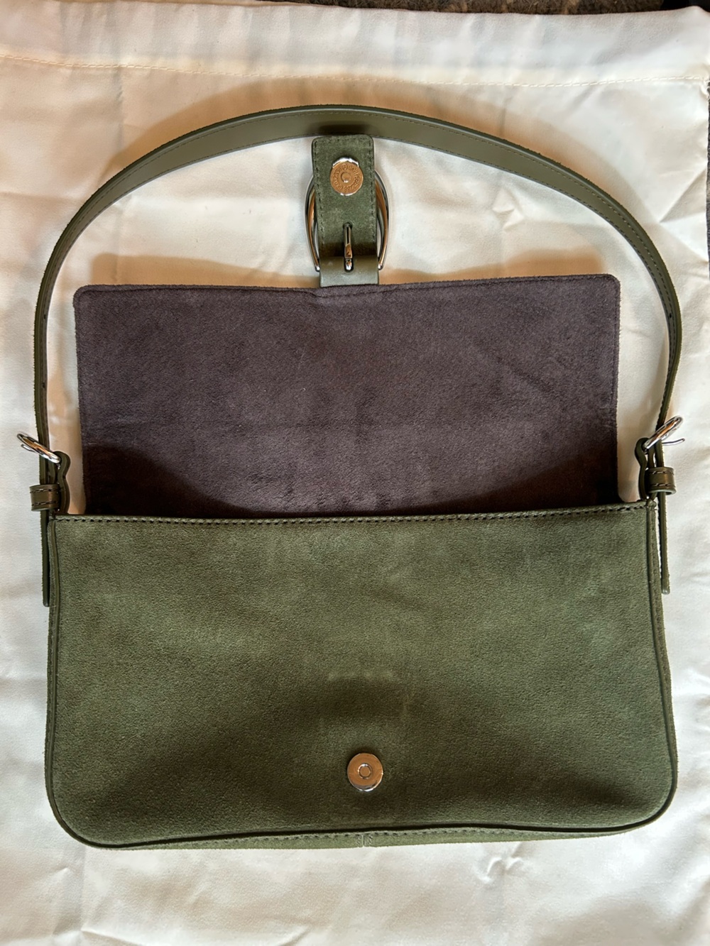 Staud Harlow Bag - Avocado Suede - Picture 11 of 15